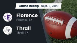 Recap: Florence  vs. Thrall  2023