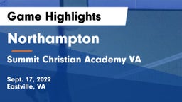 Northampton  vs Summit Christian Academy VA Game Highlights - Sept. 17, 2022