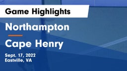 Northampton  vs Cape Henry Game Highlights - Sept. 17, 2022