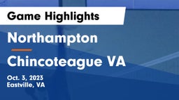 Northampton  vs Chincoteague  VA Game Highlights - Oct. 3, 2023