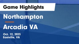 Northampton  vs Arcadia  VA Game Highlights - Oct. 12, 2023