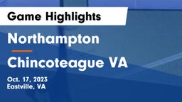 Northampton  vs Chincoteague  VA Game Highlights - Oct. 17, 2023