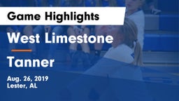 West Limestone  vs Tanner  Game Highlights - Aug. 26, 2019