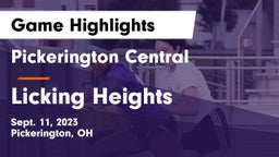 Pickerington Central  vs Licking Heights  Game Highlights - Sept. 11, 2023