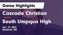 Cascade Christian  vs South Umpqua High Game Highlights - Oct. 13, 2022