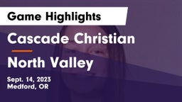 Cascade Christian  vs North Valley  Game Highlights - Sept. 14, 2023