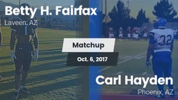 Matchup: Betty H. Fairfax vs. Carl Hayden  2017