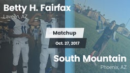 Matchup: Betty H. Fairfax vs. South Mountain  2017