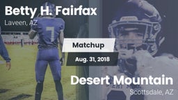 Matchup: Betty H. Fairfax vs. Desert Mountain  2018
