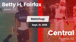 Matchup: Betty H. Fairfax vs. Central  2018