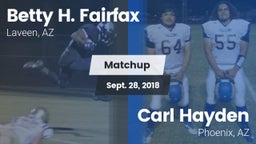 Matchup: Betty H. Fairfax vs. Carl Hayden  2018