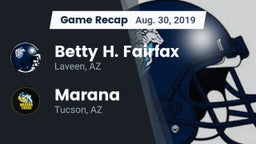 Recap: Betty H. Fairfax vs. Marana  2019