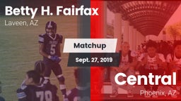 Matchup: Betty H. Fairfax vs. Central  2019