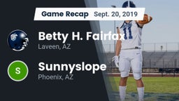 Recap: Betty H. Fairfax vs. Sunnyslope  2019