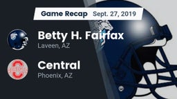 Recap: Betty H. Fairfax vs. Central  2019