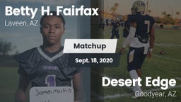 Matchup: Betty H. Fairfax vs. Desert Edge  2020