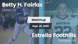 Matchup: Betty H. Fairfax vs. Estrella Foothills  2020
