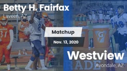 Matchup: Betty H. Fairfax vs. Westview  2020