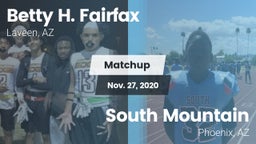 Matchup: Betty H. Fairfax vs. South Mountain  2020