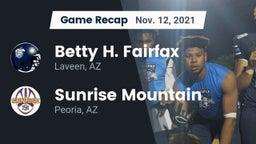 Recap: Betty H. Fairfax vs. Sunrise Mountain  2021