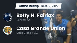 Recap: Betty H. Fairfax vs. Casa Grande Union  2022