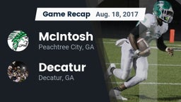Recap: McIntosh  vs. Decatur  2017