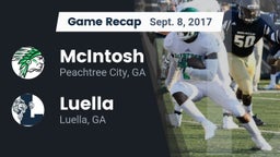 Recap: McIntosh  vs. Luella  2017
