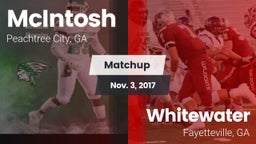 Matchup: McIntosh  vs. Whitewater  2017
