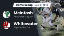 Recap: McIntosh  vs. Whitewater  2017