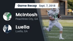 Recap: McIntosh  vs. Luella  2018