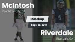 Matchup: McIntosh  vs. Riverdale  2018