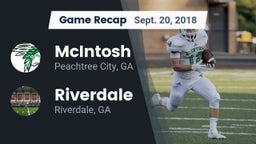 Recap: McIntosh  vs. Riverdale  2018