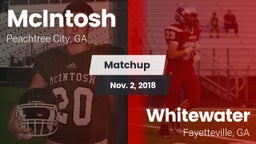 Matchup: McIntosh  vs. Whitewater  2018