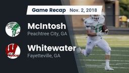 Recap: McIntosh  vs. Whitewater  2018
