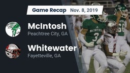 Recap: McIntosh  vs. Whitewater  2019