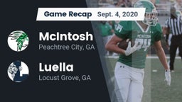 Recap: McIntosh  vs. Luella  2020