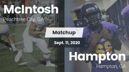 Matchup: McIntosh  vs. Hampton  2020