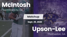 Matchup: McIntosh  vs. Upson-Lee  2020