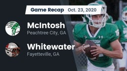 Recap: McIntosh  vs. Whitewater  2020