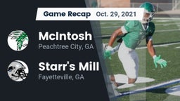 Recap: McIntosh  vs. Starr's Mill  2021