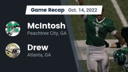Recap: McIntosh  vs. Drew  2022