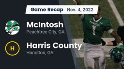 Recap: McIntosh  vs. Harris County  2022