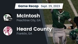 Recap: McIntosh  vs. Heard County  2023