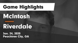 McIntosh  vs Riverdale  Game Highlights - Jan. 24, 2020