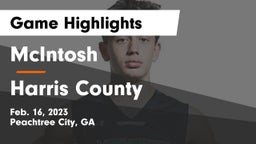 McIntosh  vs Harris County  Game Highlights - Feb. 16, 2023