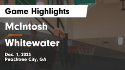McIntosh  vs Whitewater  Game Highlights - Dec. 1, 2023