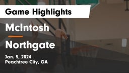 McIntosh  vs Northgate  Game Highlights - Jan. 5, 2024