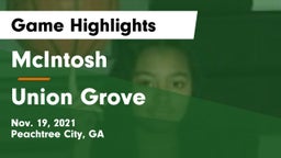 McIntosh  vs Union Grove Game Highlights - Nov. 19, 2021