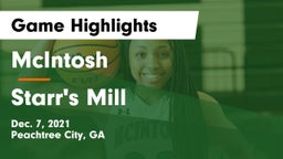McIntosh  vs Starr's Mill  Game Highlights - Dec. 7, 2021