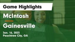 McIntosh  vs Gainesville Game Highlights - Jan. 16, 2023